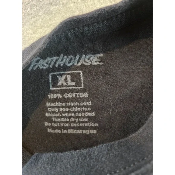 Fasthouse Shirt Mens XL Black Victory Wreath Long Sleeve Crewneck Tee Racing - Picture 3 of 8